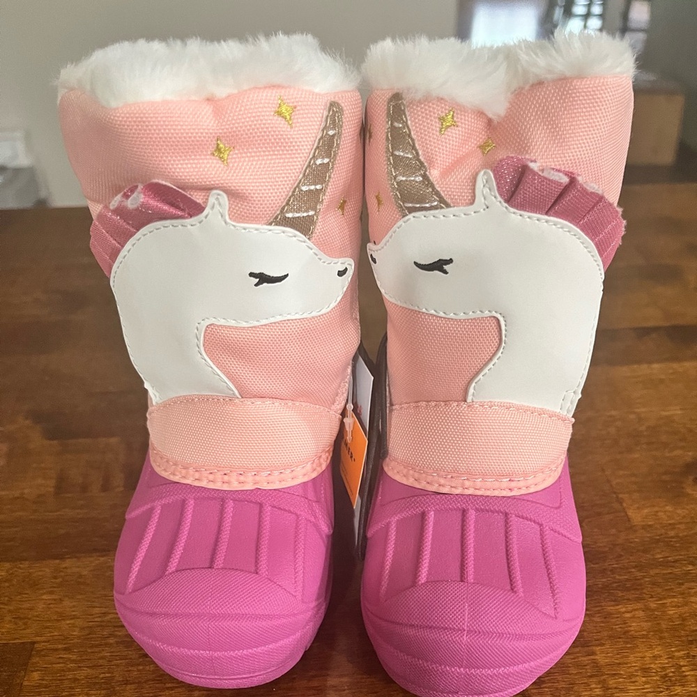 Toddler Girl Unicorn Winter Boots